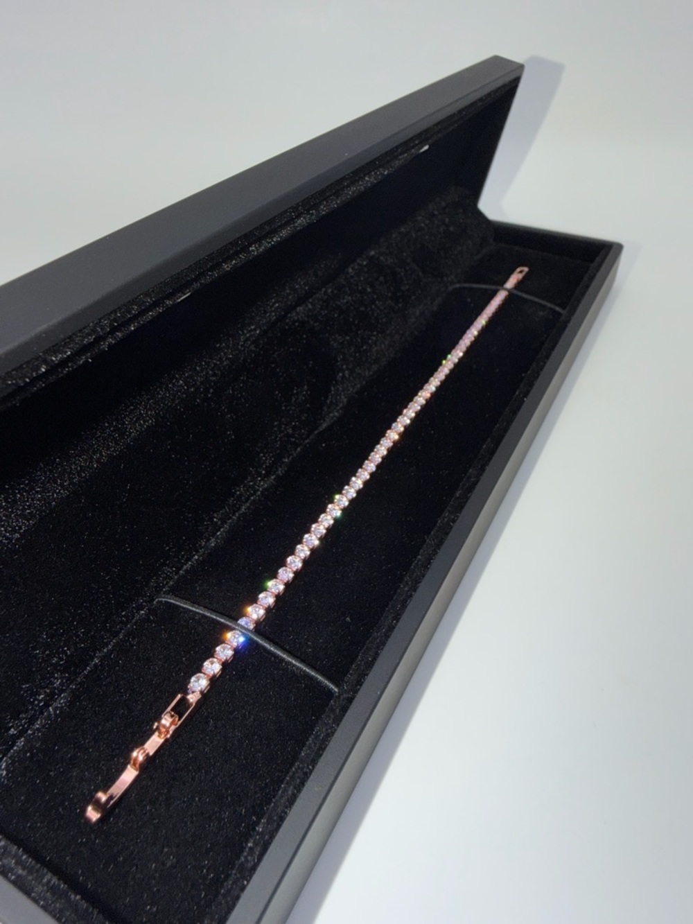 Rose Gold Tennis Bracelet - 2mm